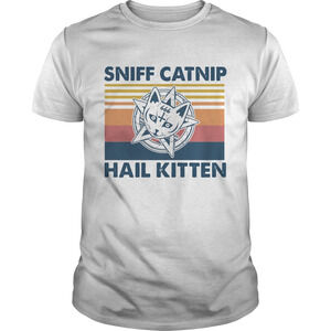 Sniff Catnip Hail Kitten Retro Shirt